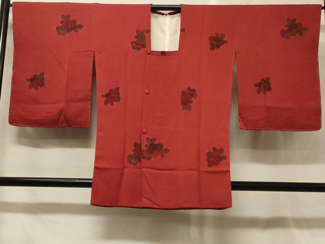 平和屋着物#道行コート 草花文 金彩 正絹 逸品 CABG8212in