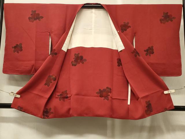 平和屋着物#道行コート 草花文 金彩 正絹 逸品 CABG8212in