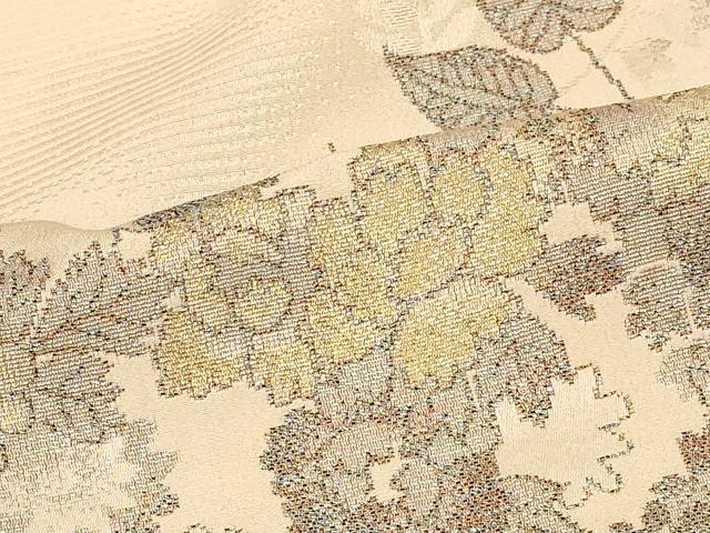平和屋着物#羽織 寿光織 草花文 金糸 正絹 逸品 未使用 CABG8213in