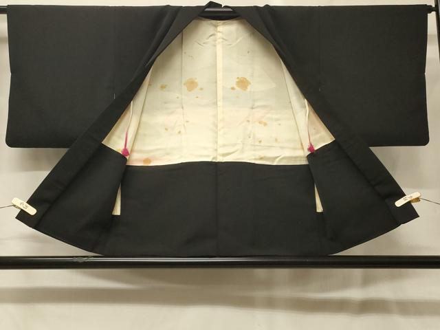 平和屋着物#羽織 風景文 黒地 金銀糸 正絹 逸品 CABG8222in
