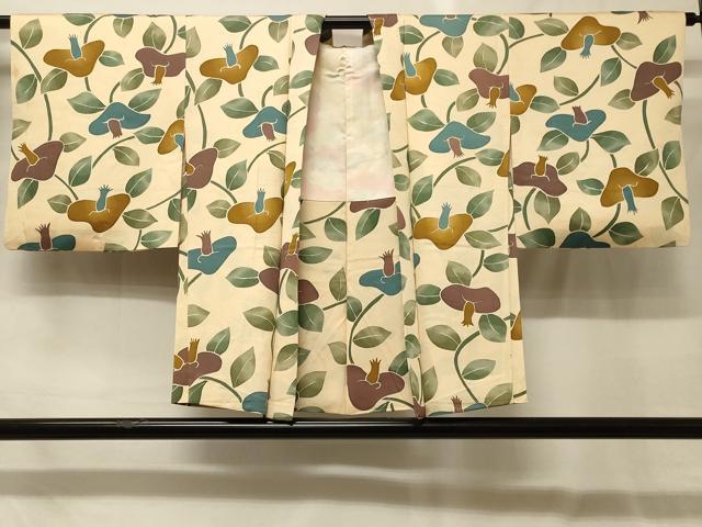 平和屋着物#羽織 椿 正絹 逸品 CABG8236in