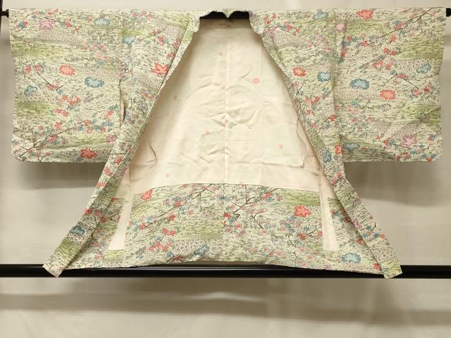 平和屋着物#羽織 草花文 暈し染め 金彩 正絹 逸品 未使用 CABG8239in