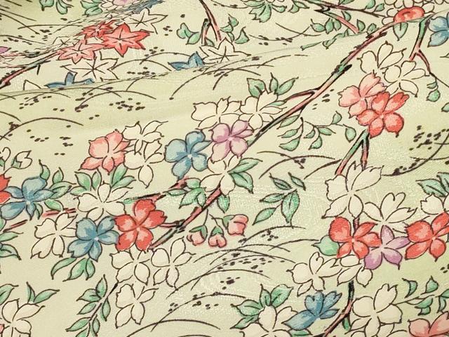 平和屋着物#羽織 草花文 暈し染め 金彩 正絹 逸品 未使用 CABG8239in