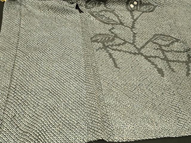 平和屋着物#羽織 総絞り 枝花文 正絹 逸品 CABG8250in