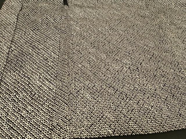 平和屋着物#羽織 総絞り 黒地 正絹 逸品 未使用 CABG8253in