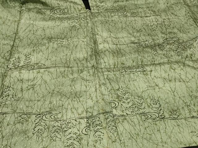 平和屋着物#羽織 流水枝葉文 正絹 逸品 CABG8257in