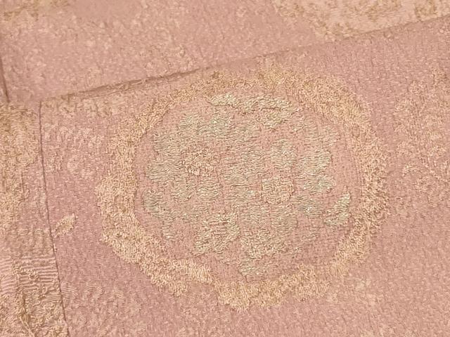 平和屋着物#道行コート 寿光織 花丸文 金銀糸 正絹 逸品 CABG8267in