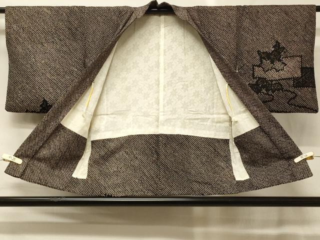 平和屋着物#羽織 総絞り 流水草花文 正絹 逸品 CABG8280in