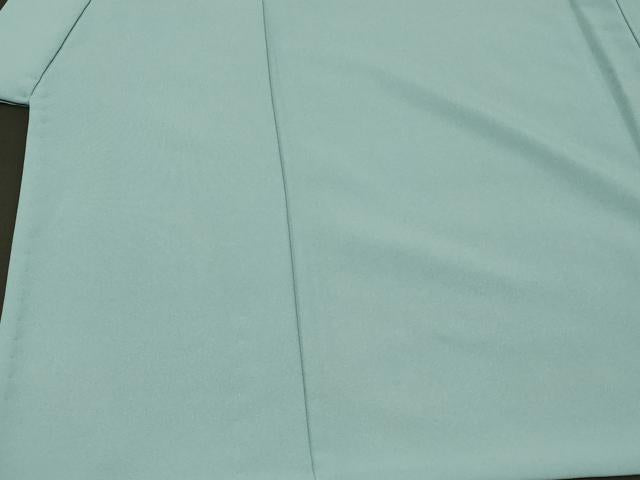 平和屋着物#男性 長羽織 色紋付き 単衣 秘色色 洗える着物 CABG8306in