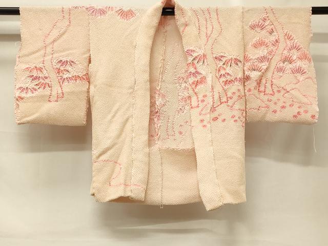平和屋着物#羽織 仮絵羽 総絞り 松笹文 正絹 逸品 未使用 CABG8338in