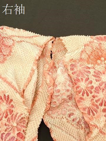 平和屋着物#羽織 仮絵羽 総絞り 湯のし前 流水菊づくし 正絹 逸品 未使用 CABG8339in