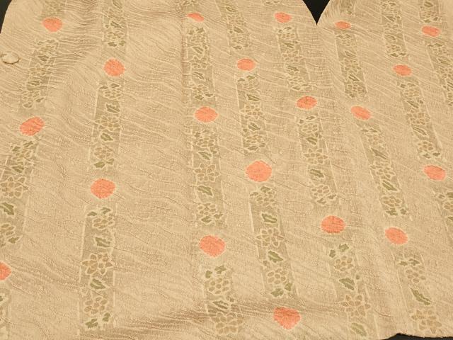 平和屋着物#袖無し 道行コート 草花間道 正絹 逸品 CABG8356in