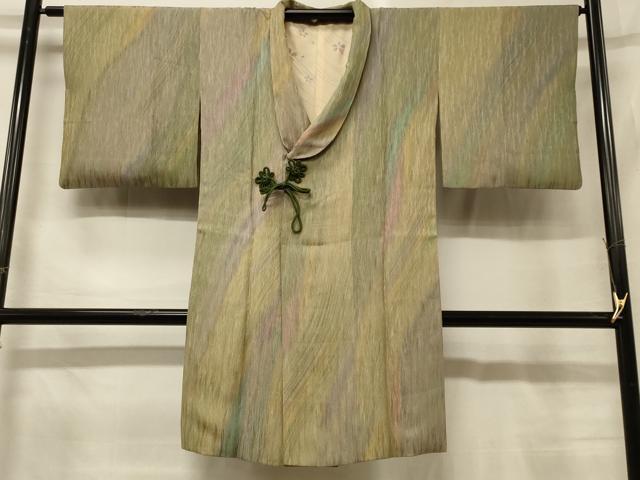 平和屋着物#和装コート 霞文 暈し染め ロング丈 正絹 逸品 CABG8359in