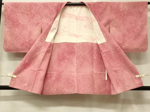 平和屋着物#道行コート 輪奈ビロード 孔雀羽花文 暈し染め 正絹 逸品 未使用 CABG8388in