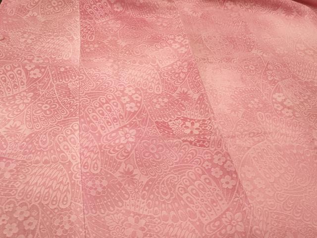 平和屋着物#道行コート 輪奈ビロード 孔雀羽花文 暈し染め 正絹 逸品 未使用 CABG8388in