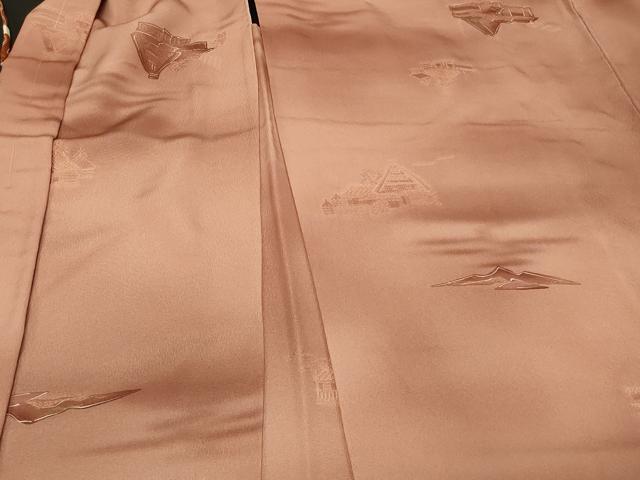 平和屋着物#羽織 地紋起こし 風景文 暈し染め 正絹 逸品 未使用 CABG8393in