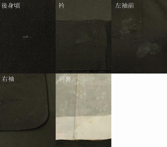 平和屋着物#羽織 寿光織 霞文 黒地 金銀糸 正絹 逸品 CABG8394in