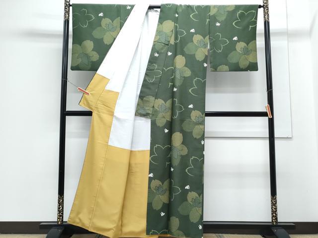平和屋着物●小紋 舞花文 洗える着物 CABG8412th