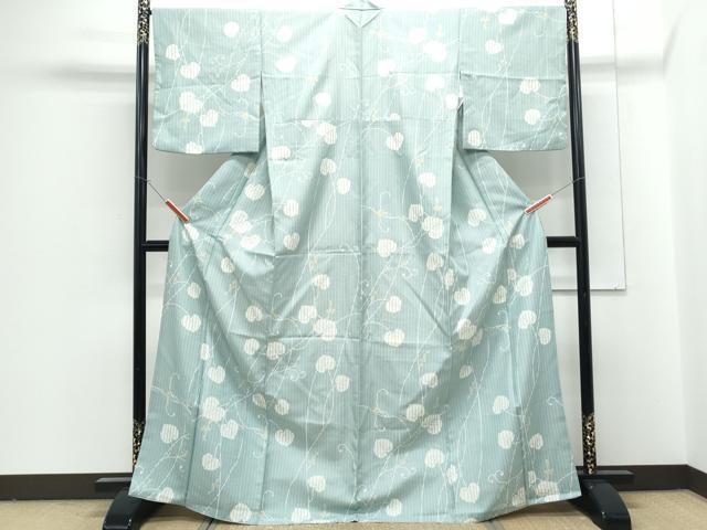 平和屋着物●小紋 蔦の葉文 洗える着物 CABG8420th