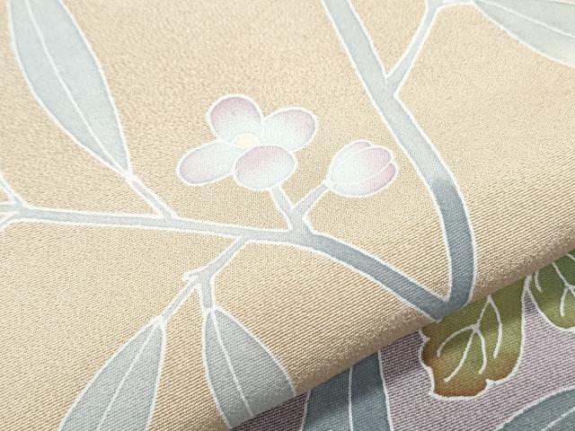 平和屋着物●訪問着 友禅 作家物 草花文 暈し染め 正絹 逸品 CABG8425th