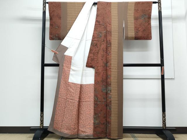 平和屋着物●上質な小紋 吉祥花間道 正絹 逸品 未使用 CABG8430th