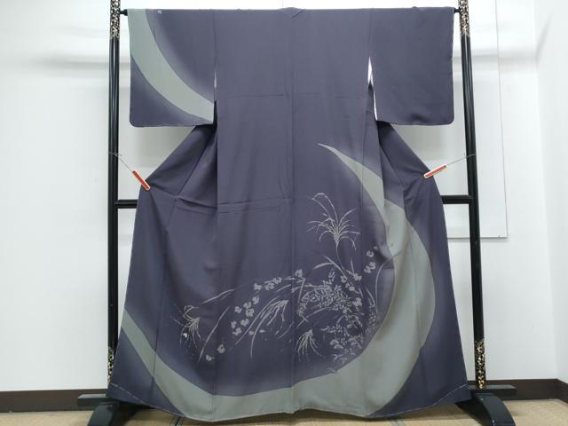 平和屋着物●世界的人形師 辻村寿三郎 ジュサブロー 訪問着 刺繍 草花文 暈し染め 正絹 逸品 CABG8435th