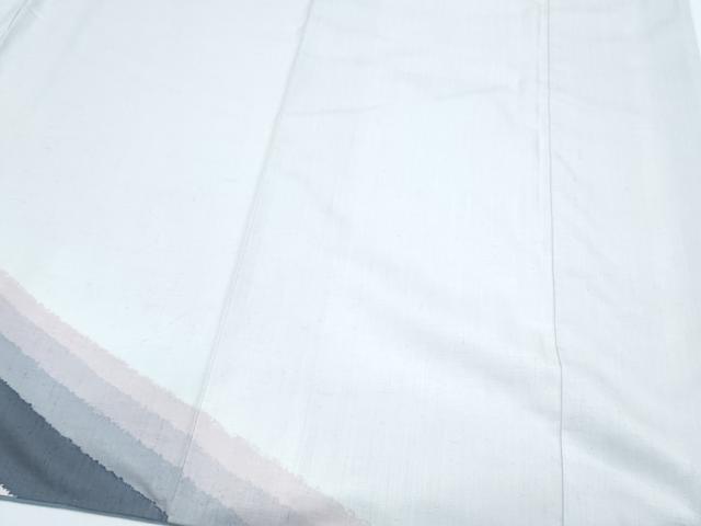 平和屋着物●訪問着 紬地 霞文 金彩 正絹 逸品 CABG8445th