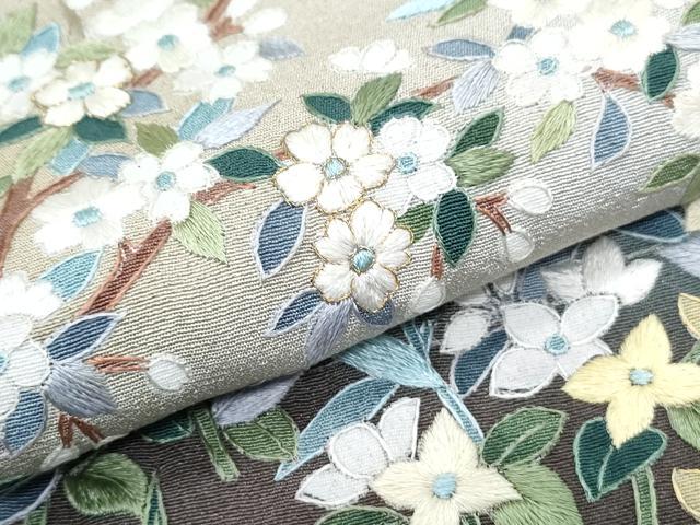 平和屋着物●豪華色留袖 作家物 総刺繍 駒刺繍 風景花文 正絹 逸品 CABG8459th