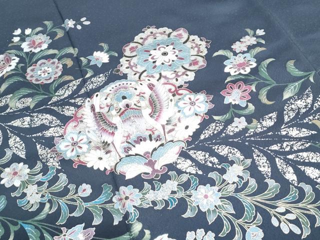平和屋着物●訪問着 正倉院鳳凰花文 暈し染め 金彩 正絹 逸品 CABG8470th