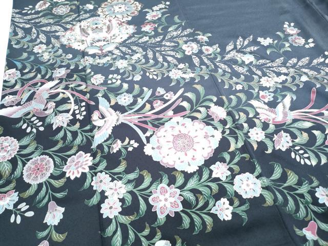 平和屋着物●訪問着 正倉院鳳凰花文 暈し染め 金彩 正絹 逸品 CABG8470th