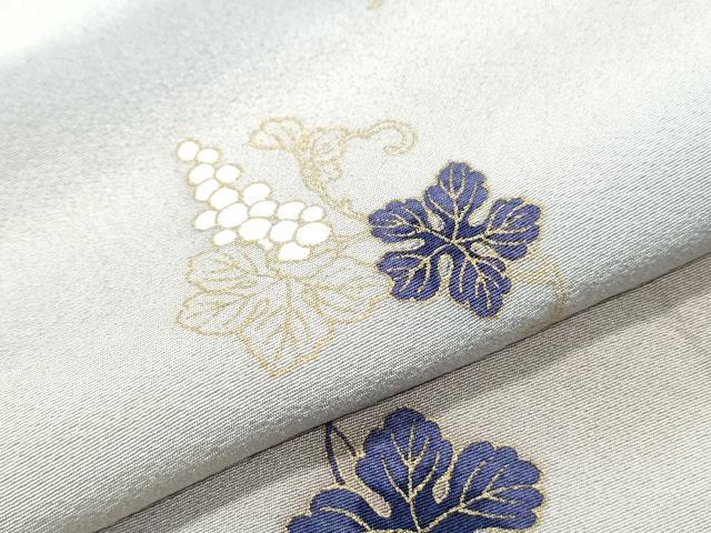 平和屋着物●上質な小紋 葡萄蔦の葉文 暈し染め 金彩 正絹 逸品 CABG8476th