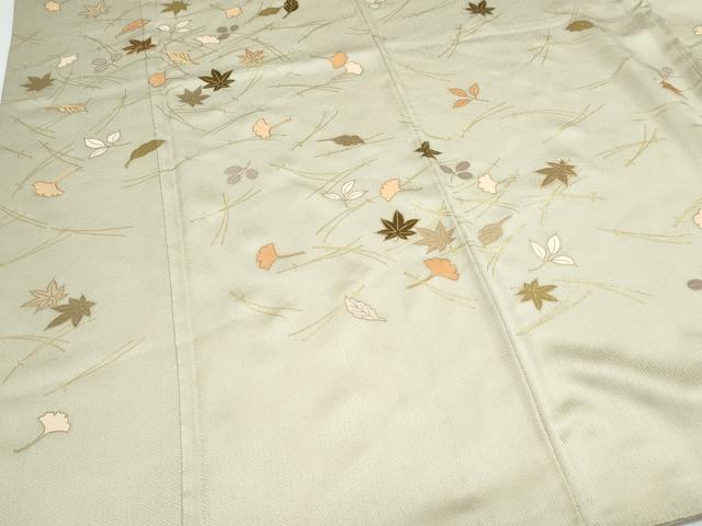 平和屋着物●訪問着 駒刺繍 溢れ松葉 金彩 正絹 逸品 CABG8482th