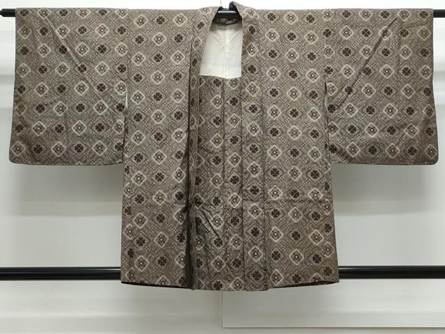 平和屋着物●本場大島紬 龍郷絣 アンサンブル 菱花文 正絹 逸品 CABG8518th