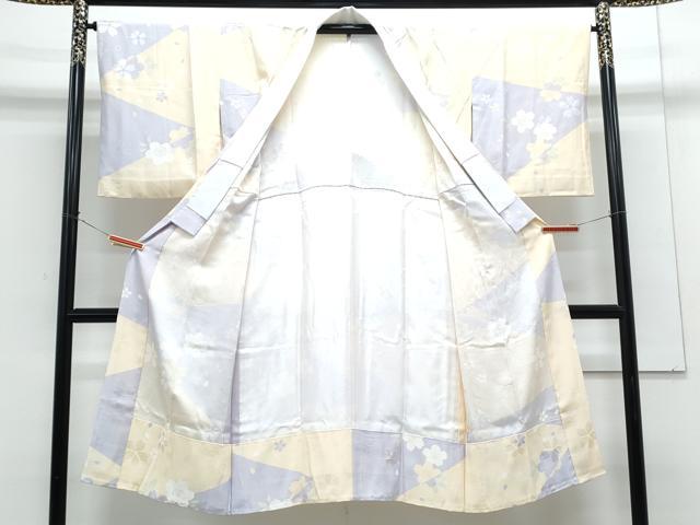 平和屋着物●長襦袢 無双仕立て 舞花文 正絹 逸品 CABG8522th