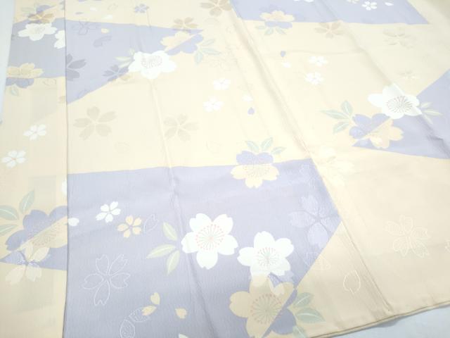 平和屋着物●長襦袢 無双仕立て 舞花文 正絹 逸品 CABG8522th