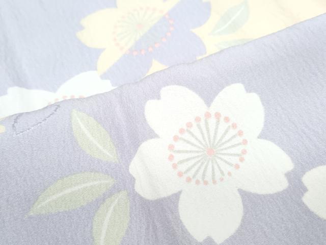 平和屋着物●長襦袢 無双仕立て 舞花文 正絹 逸品 CABG8522th