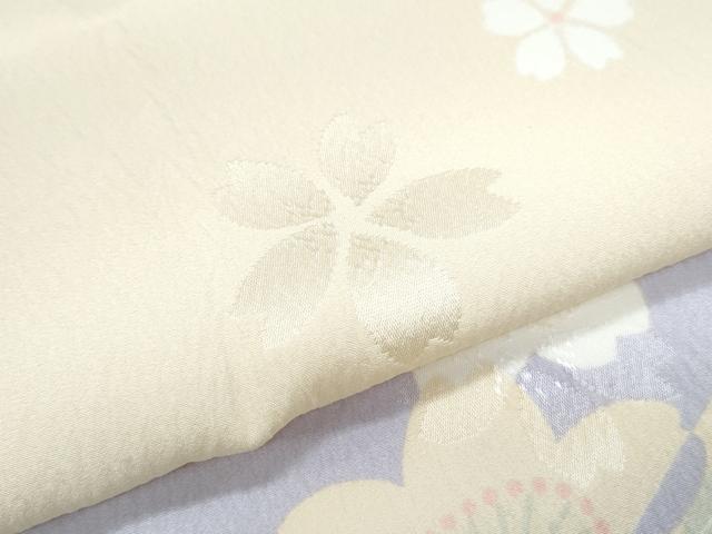 平和屋着物●長襦袢 無双仕立て 舞花文 正絹 逸品 CABG8522th