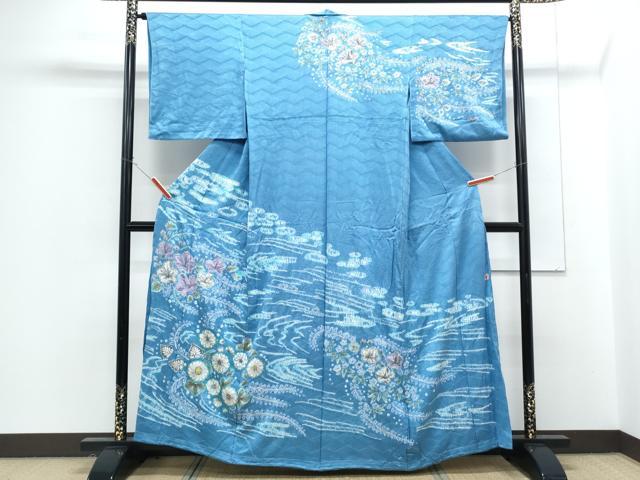 平和屋着物●訪問着 仮絵羽 作家物 絞り 辻が花 正絹 逸品 未使用 CABG8524th