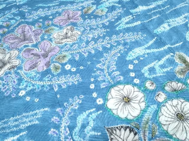 平和屋着物●訪問着 仮絵羽 作家物 絞り 辻が花 正絹 逸品 未使用 CABG8524th