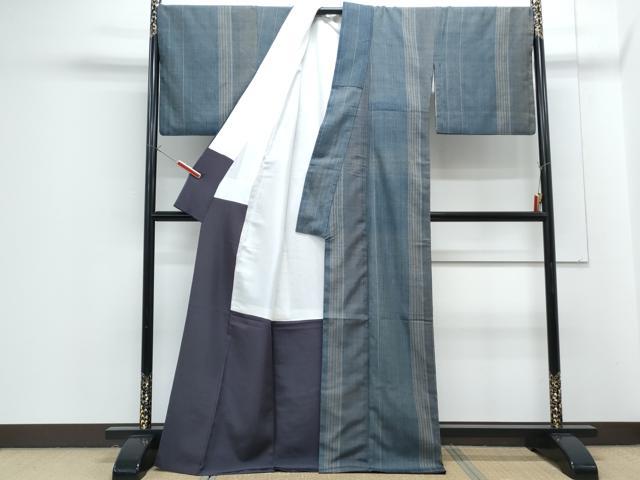平和屋着物●上質な紬 吉祥間道 正絹 逸品 CABG8531th
