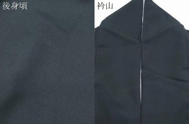 平和屋着物●訪問着 手描き 龍 立波文 黒地 金彩 洗える着物 CABG8534th