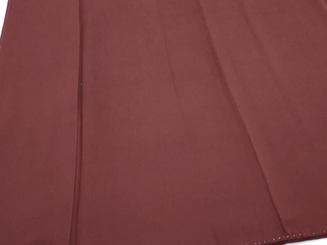 平和屋着物■上質な色無地 葡萄茶色 正絹 逸品 CABG8566th