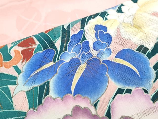 平和屋着物*夏物 訪問着 舞蝶紋紗 花籠文 金彩 正絹 逸品 CABG8578th