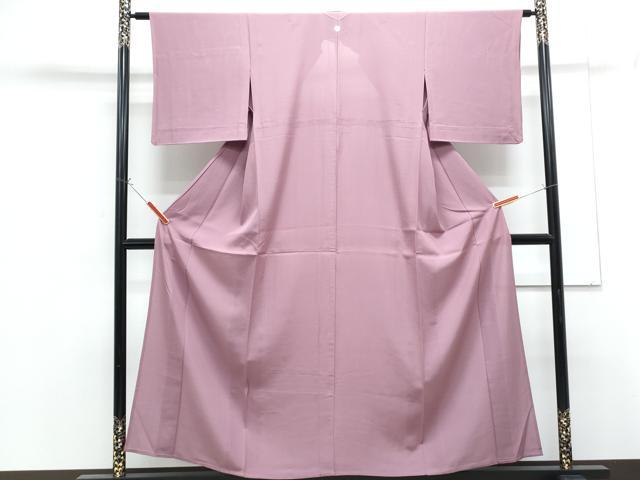 平和屋着物*夏物 色無地 絽 京紫色 正絹 逸品 CABG8588th