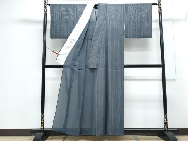 平和屋着物*夏物 小紋 絽 間道 正絹 逸品 CABG8596th