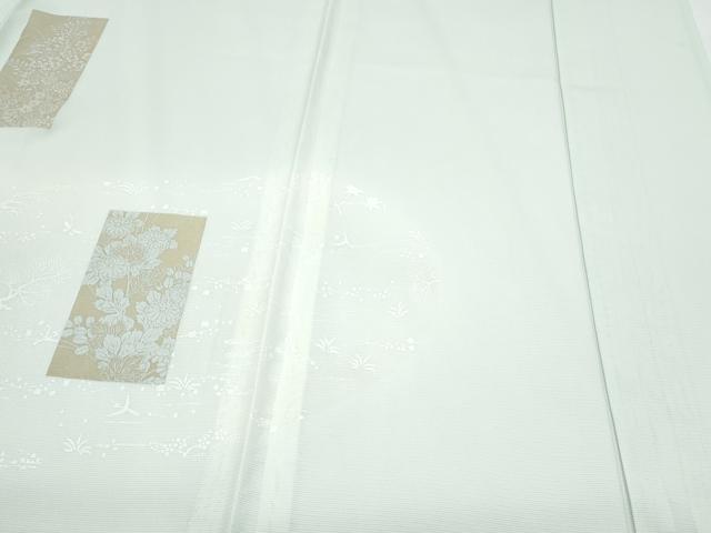 平和屋着物*夏物 中国三大刺繍 相良刺繍 訪問着 絽 短冊花文 暈し染め 金彩 正絹 逸品 CABG8607th