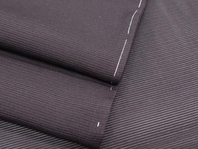 平和屋着物*夏物 色無地 絽 黒紅色 正絹 逸品 未使用 CABG8608th