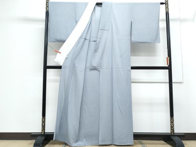 平和屋着物*夏物 色無地 絽縮緬 秘色色 正絹 逸品 CABG8618th