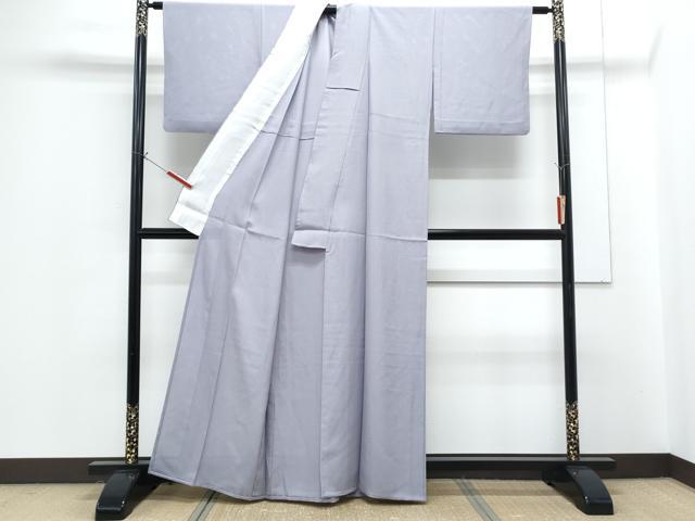平和屋着物*夏物 色無地 絽 鳩羽色 正絹 逸品 CABG8619th