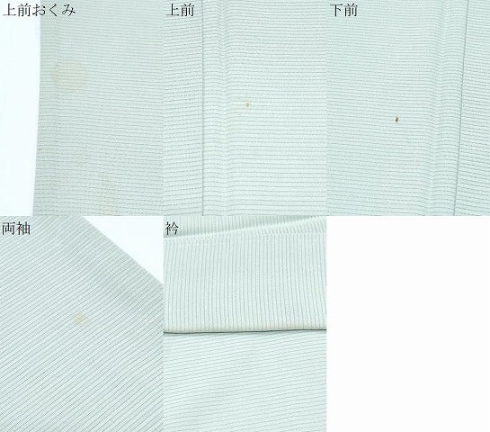 平和屋着物*夏物 色無地 絽 藍白色 正絹 逸品 CABG8622th